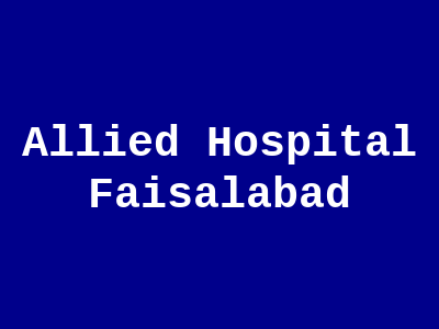 Allied Hospital Faisalabad