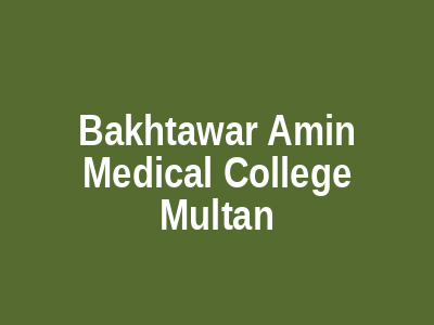 Bakhtawar Amin Medical College Multan