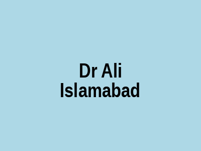 Dr Ali Islamabad