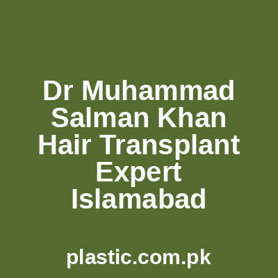 Dr Muhammad Salman Khan Hair Transplant Expert Islamabad