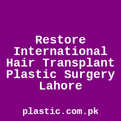 Restore International Hair Transplant Plastic Surgery Lahore